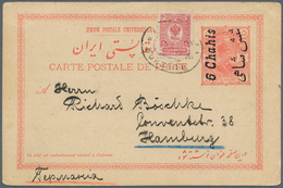 08060 Aserbaidschan (Azerbaydjan): 1914, Russia 4 K. Red With Oval Postmark "BAKU 13.3.14" On Persia Posta - Azerbaijan