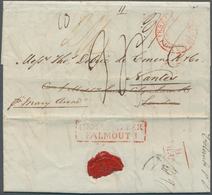 08096 Ceylon / Sri Lanka: 1835. Pre-stamp Envelope Written From Colombo Dated '12th Nov 1835' Addressed To - Sri Lanka (Ceylan) (1948-...)