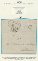 08098 Ceylon / Sri Lanka: 1849, JUNE 22, Entire Letter To AKYAB, Burma Via Calcutta, Showing "GALLE SHIP L - Sri Lanka (Ceylon) (1948-...)