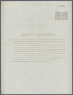 08110 Ceylon / Sri Lanka: 1943 Aerogramme Etc.: First Airgraph Form For Service Personnel, With Two Imprin - Sri Lanka (Ceylon) (1948-...)