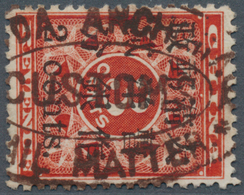 08125A China: 1897, Red Revenue 2 Cents Canc. Brown Oval "(M)AIL MATTER / CUSTOMS / (PAG)ODA ANCHORA(GE), R - Autres & Non Classés