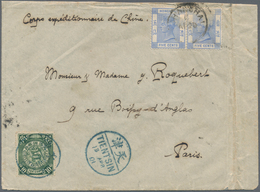 08137 China: 1901. Envelope (creased, Vertical Fold At Right) Endorsed 'Corps Expeditionnaire De Chine' Ad - Autres & Non Classés