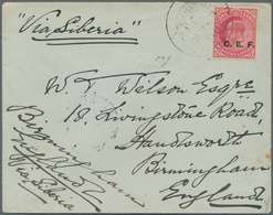 08149 China: 1910 Indian China Expeditionary Force Cover From Base Office "B" At Tientsin To England "Via - Altri & Non Classificati