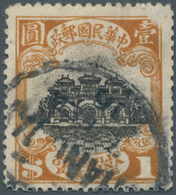 08155 China: 1913, Postal Forgery: Hall Of Classics $1, Lithographed, Pmkd. "SHANGHAI 7 FEB 16", Signed Ho - Sonstige & Ohne Zuordnung