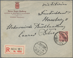 08162 China: 1923, Postal Kiosk: Reaper 20 C. Tied "HARBIN 11.3.26/K.1" To Registered Cover To Germany W. - Autres & Non Classés