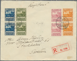 08165 China: 1932, Northwest Expedition Set In Vertical Pairs Plus 25c Uprate On Reverse Canc. ''PEIPING 18 - Sonstige & Ohne Zuordnung