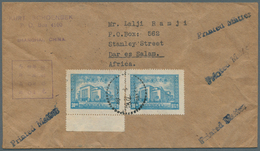 08175 China: 1947(Feb 3) Kurt Schoenbek, Shanghai Envelope To Dar Es Salam At Printed Matter Rate Bearing - Sonstige & Ohne Zuordnung