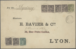 08240 China - Fremde Postanstalten / Foreign Offices: France, 1891, Type Sage 1 Fr. (corner Faults), 25 C. - Autres & Non Classés