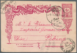 08270 China - Besonderheiten: Incoming Mail, 1902, Turkey/Osman Epire, 20 Pia Canc. "PERA"  Via "COS. GALA - Altri & Non Classificati