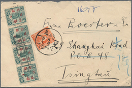 08288 China - Besonderheiten: 1932, Japan 1 S., 3 S. Tied ''Mukden 7.8.21`` (Aug. 21, 1932) To Reverse Of Co - Sonstige & Ohne Zuordnung