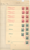 08292 China - Besonderheiten: Page From The Madagasgar UPU-Archive With 16 Postal Stationery Attached, All - Sonstige & Ohne Zuordnung