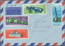 08345 China - Volksrepublik: 1974, Machinery Cpl. Set On Cover "Peking 275 1975.5.14" To Bonn/West Germany - Sonstige & Ohne Zuordnung