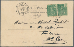 08431 Französisch-Indochina: 1908. Picture Post Card Of `Vietri, Tonkin' Addressed To France Bearing Frenc - Briefe U. Dokumente