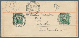 08465 Französisch-Indochina: 1932. Envelope Addressed To Cantho, Cochinchine Bearing Indo-China SG 141, 2c - Storia Postale