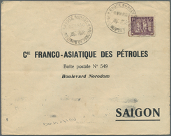 08468 Französisch-Indochina: 1933. Envelope Addressed To Saigon Bearing Lndo-China SG 175, 5c Violet Tied - Lettres & Documents