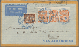 08471 Französisch-Indochina: 1933. Air Mail Addressed To Paris Bearing French Indo-China SG 150, 11c Orang - Briefe U. Dokumente