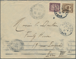 08476 Französisch-Indochina: 1936. Envelope Addressed To France Bearing Indo-China SG 168, 1c Brown And SG - Briefe U. Dokumente