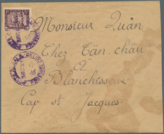 08477 Französisch-Indochina: 1937. Envelope (stains) Addressed To Cap S't Jacques Bearing Lndo-China SG 17 - Briefe U. Dokumente