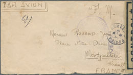 08487 Französisch-Indochina: 1946. Stampless Air Mail Envelope Written From Pakse, Laos Dated '28th Avril - Lettres & Documents