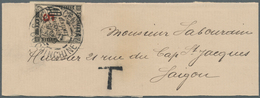08492 Französisch-Indochina - Portomarken: 1905. News-Band Wrapper Addressed To Saigon Bearing Indo-China - Segnatasse