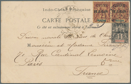 08496 Französisch-Indochina - Postämter In Südchina: 1904. Picture Post Card 'Duck Egg Seller' Addressed T - Altri & Non Classificati
