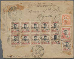 08507 Französisch-Indochina - Postämter In Südchina: 1919, French P.O. CANTON, 11 X 16 CENTS On 40 C Brown - Autres & Non Classés