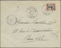 08510 Französisch-Indochina - Postämter In Südchina: Tschongking, 1930. Envelope Addressed To France Cance - Altri & Non Classificati