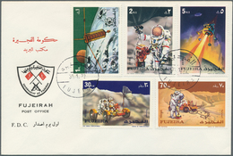 08537 Fudschaira / Fujeira: 1972, Apollo 15, Perf./imperf., Complete Sets Of Five Values Each And Both Sou - Fudschaira