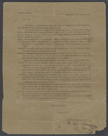 08569 Hongkong: OPIUM Letter 1886: Printed Letter From Belilios & Co., HONGKONG, 13th Sept. 1886 With Titl - Altri & Non Classificati