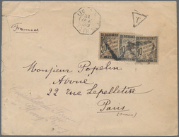 08570 Hongkong: 1888. Stamp-less Envelope (roughly Opened) Written From The French Consulate In Hong Kong - Altri & Non Classificati