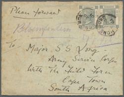 08578 Hongkong: 1896, QV 4 C. Grey (2) Tied "HONG KONG B JA 28 01" To Small Double Weight Cover (small Spo - Other & Unclassified