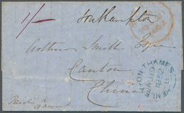 08594 Hongkong - Treaty Ports: 1852. Stampless Envelope Written From 'Woodcote, Henley' Dated 'Au 19 1852' - Autres & Non Classés