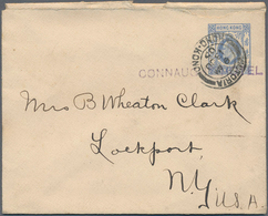 08613 Hongkong - Ganzsachen: 1903, Envelope KEVII 10 C. Canc. ''VICTORIA HONG KONG 13 JU 06``, Also Security - Entiers Postaux