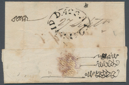 08630 Indien - Vorphilatelie: 1820 "DACCA POSTPAID" Oval Handstamp In Black (Giles 3) With Date '27 Sept' - ...-1852 Vorphilatelie