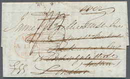 08640 Indien - Vorphilatelie: 1828, Entire Folded Letter Datelined '20th October 1828' From CAMP SAHARUNPO - ...-1852 Vorphilatelie