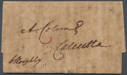 08643 Indien - Vorphilatelie: 1833 DUTCH Connection: Entire Letter From London To Calcutta "Per Steamer Ho - ...-1852 Vorphilatelie