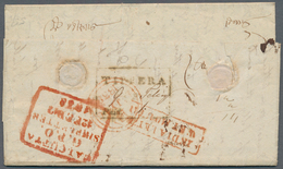 08652 Indien - Vorphilatelie: 1838, Boxed "TIPPERA/Paid" Handstamp In Black (Giles 4) With Date '9 Februar - ...-1852 Préphilatélie