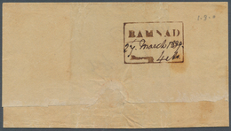 08655 Indien - Vorphilatelie: 1839 RAMNAD: Folded Wrapper Of Letter From Ramnad To A Missionary At Tanjore - ...-1852 Préphilatélie