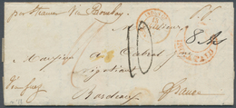 08664 Indien - Vorphilatelie: 1852 COCANADA, Formerly French Possession: Entire Letter Written At Coringuy - ...-1852 Prefilatelia