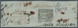 08666 Indien - Vorphilatelie: 1853 Cover From Benares Station Addressed To Moorsedabad Bearing On Back The - ...-1852 Prefilatelia