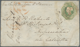 08667 Indien: 1848. Envelope Addressed To The '4th Bengal Regiment, Nuserrabad' Bearing Great Britain SG 5 - Autres & Non Classés