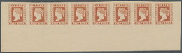 08670 Indien: 1854/1894 Lithographic Transfer Of The ½a. Essay With Crosses In Upper Corners, Printed In B - Altri & Non Classificati