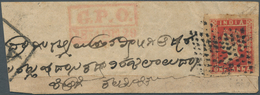 08687 Indien: 1855 (27 Dec), REGISTERED Cover From Bangalore To Madras Franked On Back By Lithographed 1a. - Altri & Non Classificati