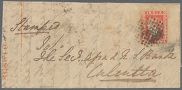 08688 Indien: 1855 (28 Jun) Small Cover From Berhampore To Calcutta Franked By 1a. Dull Red, Die II, Touch - Sonstige & Ohne Zuordnung