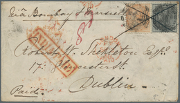 08695 Indien: 1858-81: Four Covers From India To Ireland With Various Frankings (6a. (1858 Cover), 4a. (18 - Altri & Non Classificati