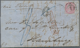 08698 Indien: 1861 Forwarded Letter From Calcutta To Ferdinand Schiller In HAMBURG, Germany Via Trieste, " - Autres & Non Classés