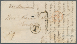 08714 Indien: 1877. Stampless Envelope Written From Calcutta Dated '31st July 1877' Addressed To France Ca - Sonstige & Ohne Zuordnung