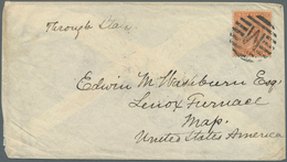 08721 Indien: 1887-1902: Four Covers And Postal Stationery Items From India To The U.S.A. And One Cover (1 - Altri & Non Classificati