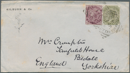 08722 Indien: 1890/1896 PERFIN "K & Co.": Two Different Covers Franked With Indian/Great Britain Stamps Wi - Sonstige & Ohne Zuordnung