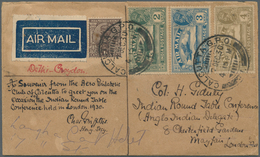 08733 Indien: 1930 First Indian Round Table Conference: Illustrated Airmail Envelope From The Aero Philate - Sonstige & Ohne Zuordnung